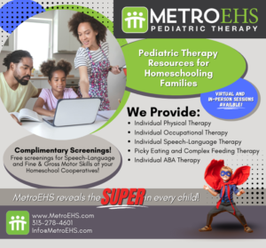 Pediatric Therapy Resources for Homeschooling Families