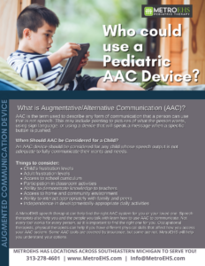 Who could use a Pediatric AAC Device?
